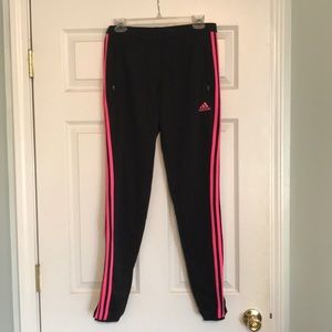 HOT PINK Adidas Soccer Sweatpants